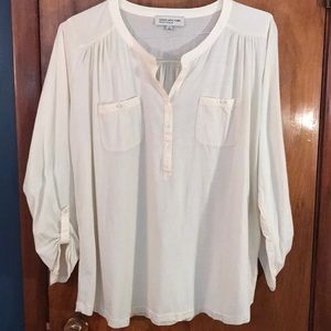 Cream cotton tunic